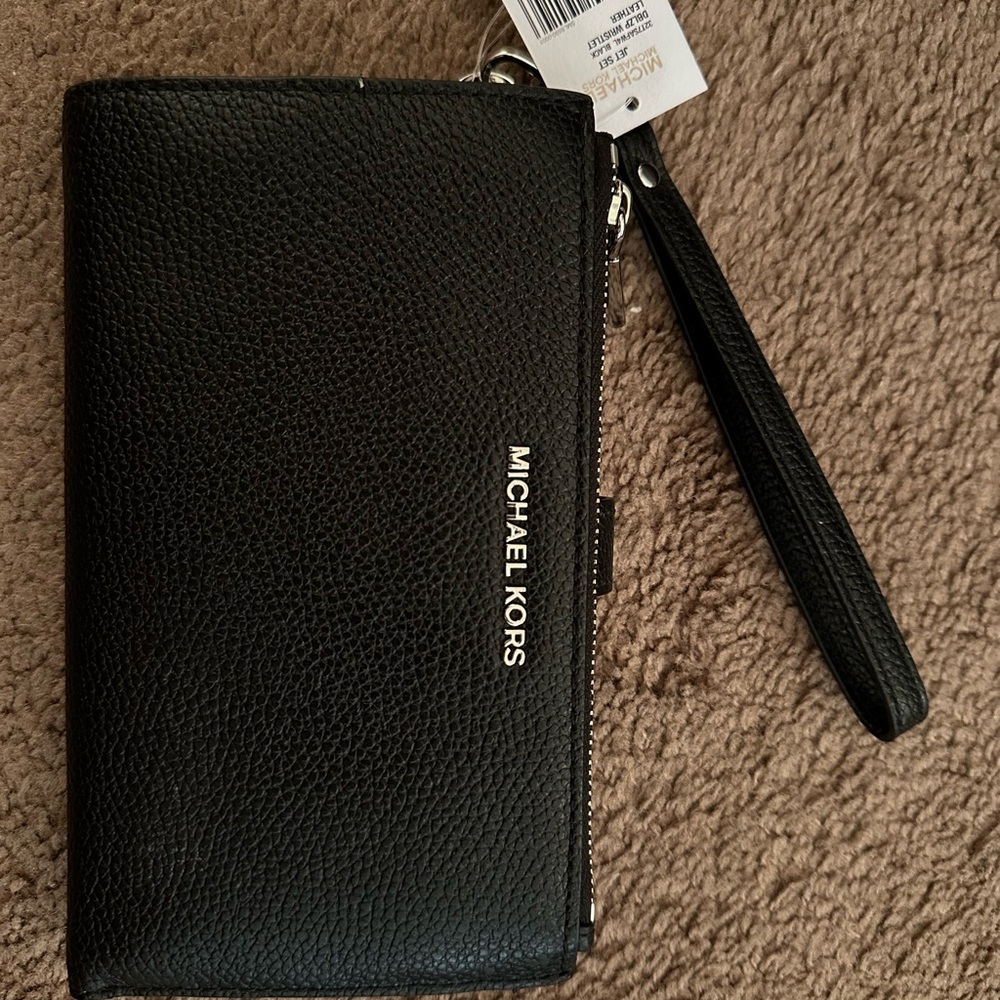 Michael Kors Black Wristlet Wallet